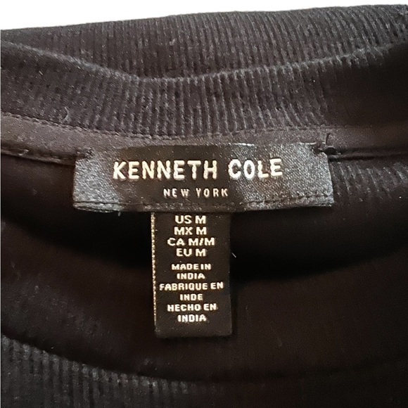 Kenneth Cole black long T-shirt dress with side pockets size m - Picture 7 of 8